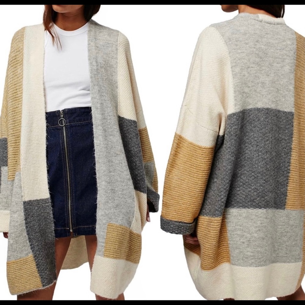 Topshop Chunky Oversized Cardigan